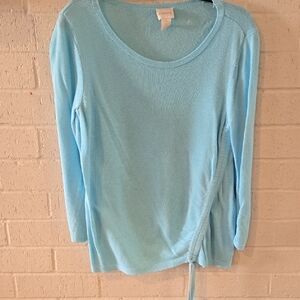 Chico's Sky Blue Long Sleeve Top